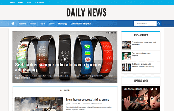 news blogger theme 164