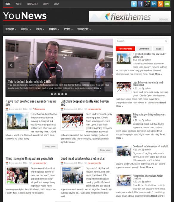 news blogger theme 8946