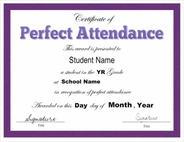 certificate of attendance template 146