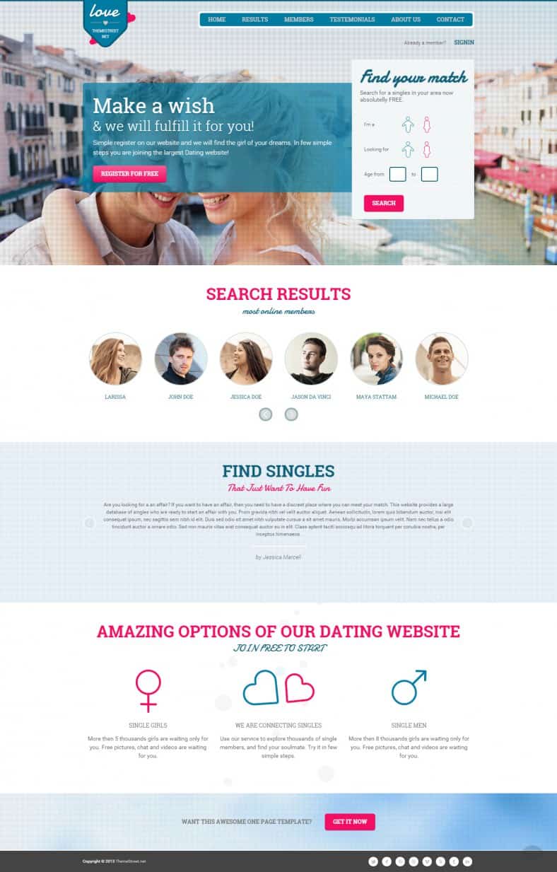 dating landing page 2946