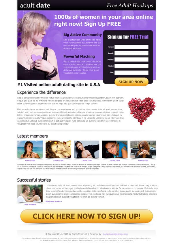 dating landing page 561