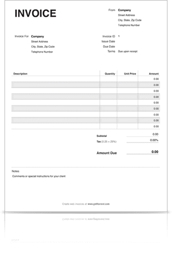 retail invoice format 440