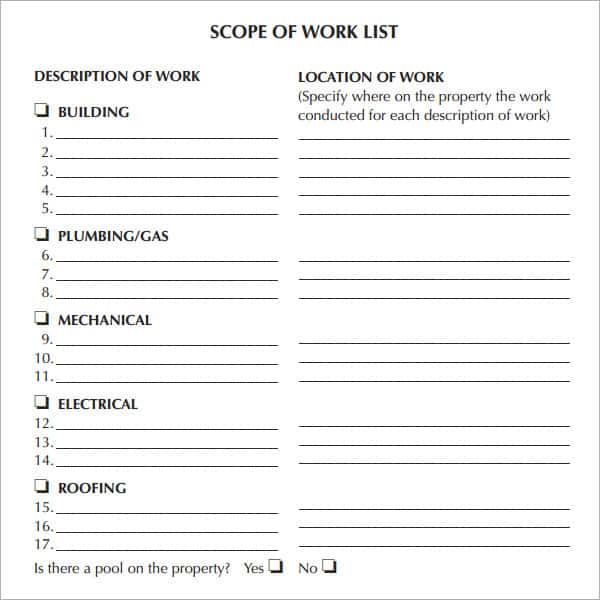 scope of work template 330