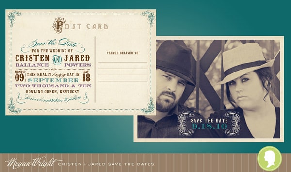 vintage postcard template 660