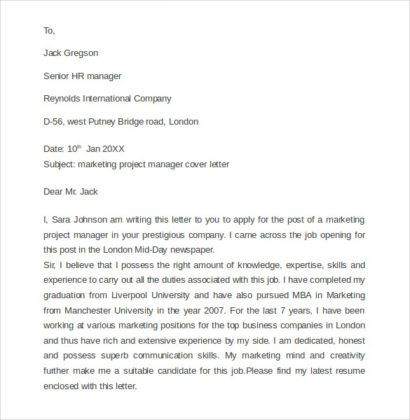 Marketing Letter Samples - Word Excel PDF Formats