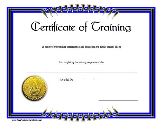 Training Certificate Templates - Word Excel PDF Formats