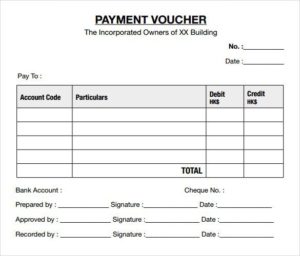 Voucher Template - Word Excel PDF Formats