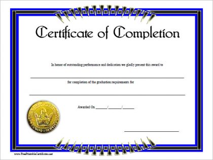 work completion certificate format 660 - Templates Front