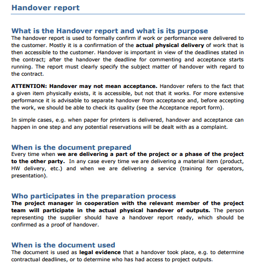 11 Free Handover Report Templates Word Excel PDF Formats