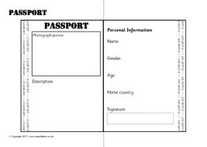 passport template 62 - Templates Front