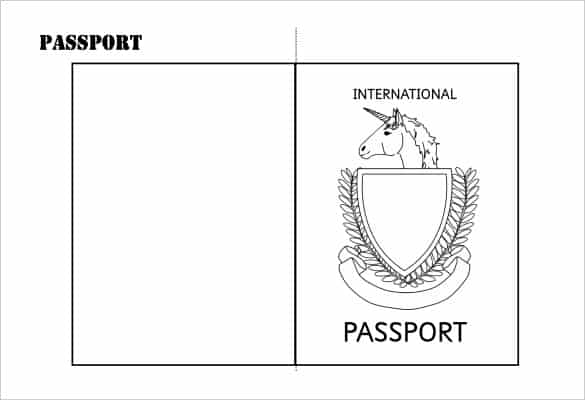 career day passport template for kids