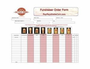 10+ Free Fundraiser Order Form Templates - Word Excel PDF Formats