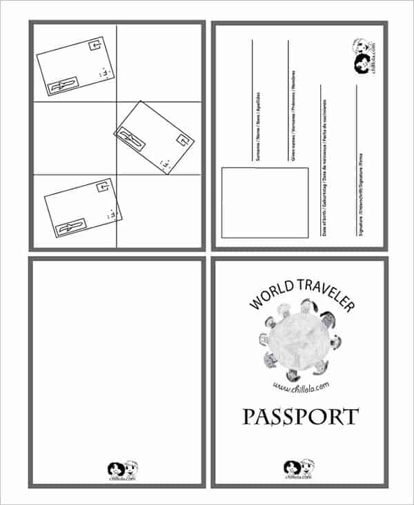 11 Free Passport Templates Word Excel PDF Formats