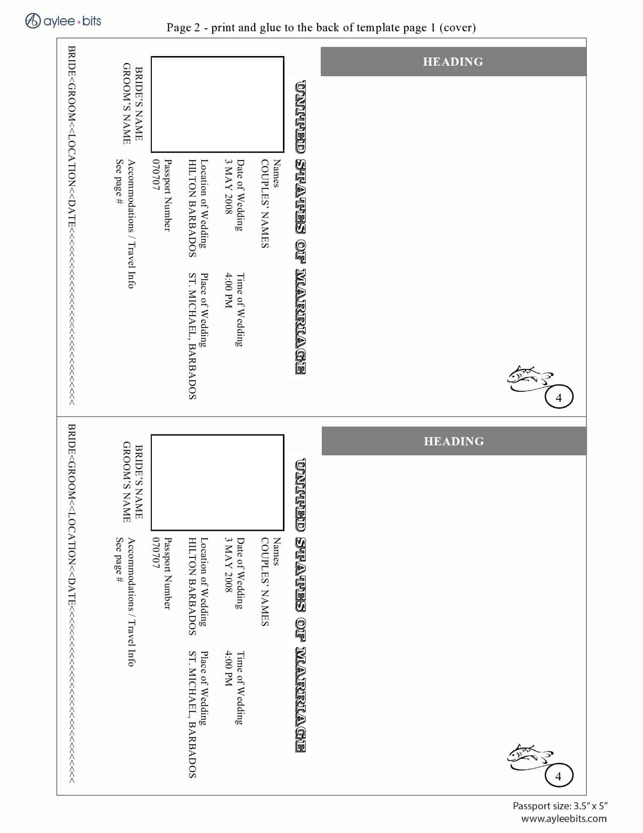 11 Free Passport Templates Word Excel PDF Formats